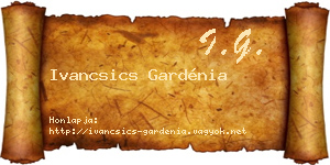 Ivancsics Gardénia névjegykártya