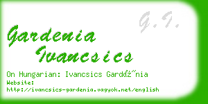 gardenia ivancsics business card